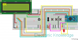 DS18B20 LCD Arduino Pro Mini